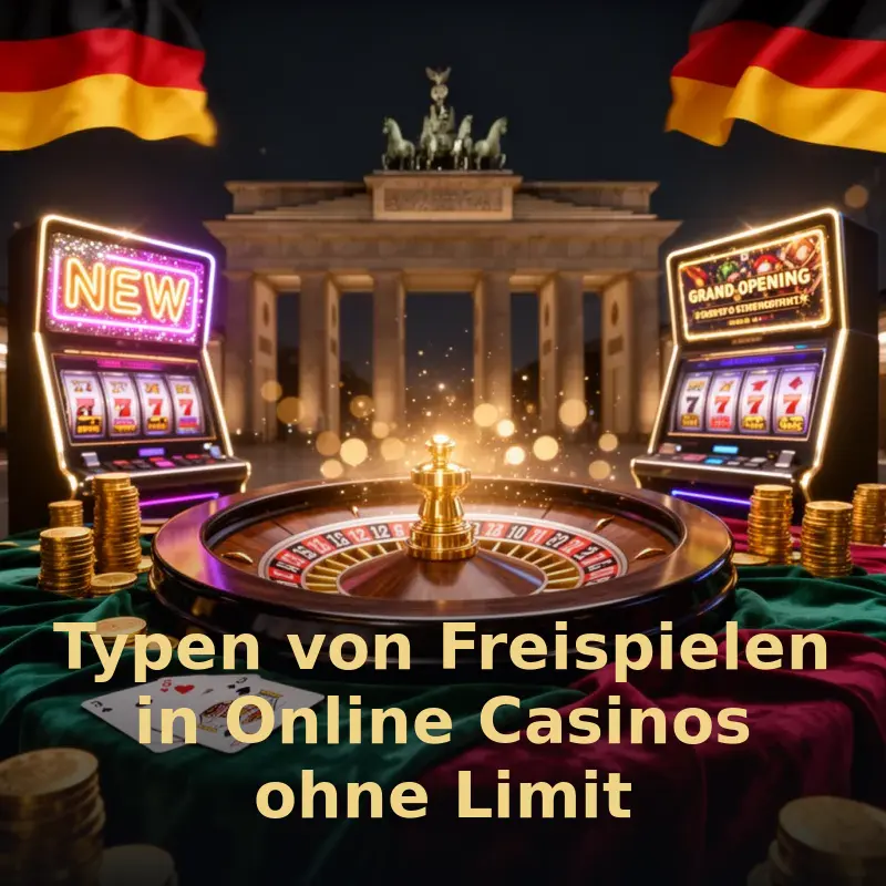 Typen von Freispielen in Online Casinos ohne Limit